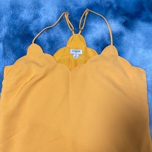 Jcrew yellow tank top